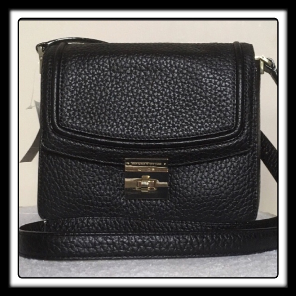 Kate Spade blk leather Merrick mini crossbody NWT